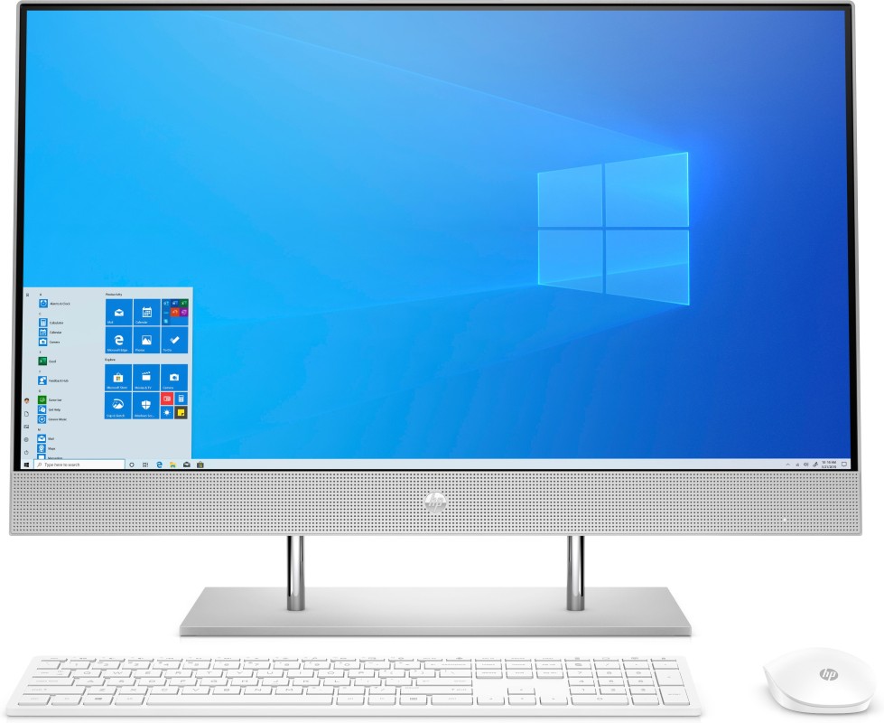 HP 27-dp0055n 68,6 cm (27") 1920 x 1080 Pixeles AMD Ryzen 5 8GB DDR4-SDRAM 512GB SSD PC todo en uno Windows 10 Home Wi-Fi 5 (802.11ac) Plata