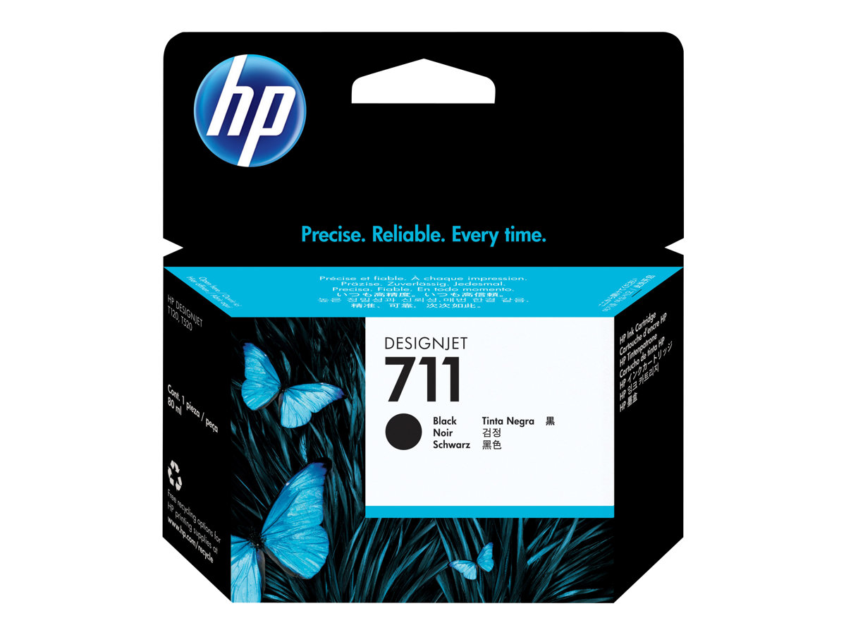 HP 711 - negro - original - cartucho de tinta