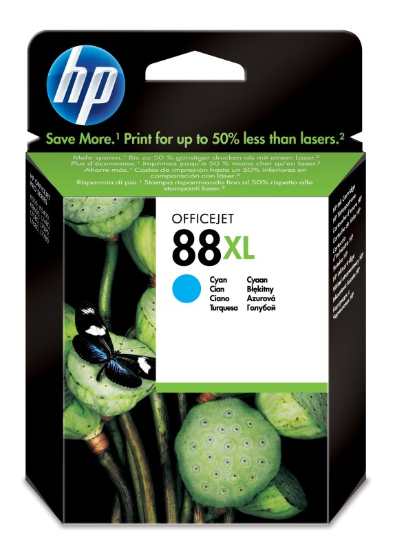 HP 88XL cartucho de tinta 1 pieza(s) Original Alto rendimiento (XL) Cian