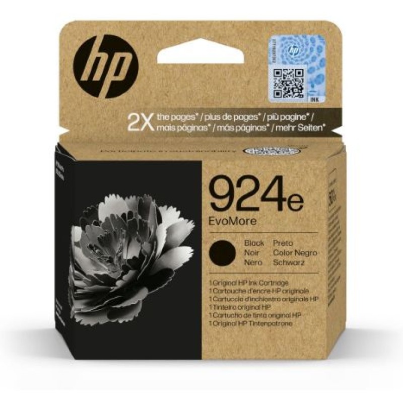 HP 924e Cartucho Negro OfficeJet Pro 8120, 8130 series
