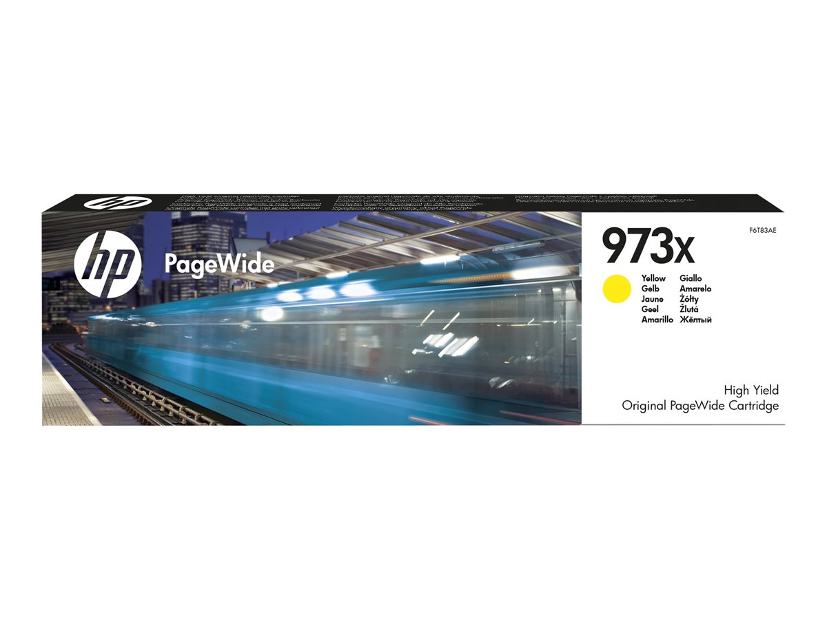 HP 973X - Alto rendimiento - amarillo - original - PageWide - cartucho de tinta