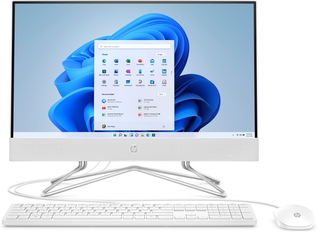 HP All-in-One 22-dd0004ns Bundle PC