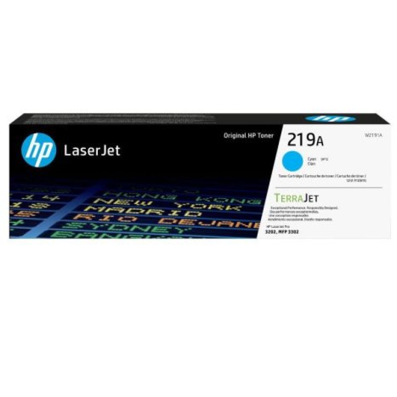 HP Cartucho de Tóner Original LaserJet 219A cian