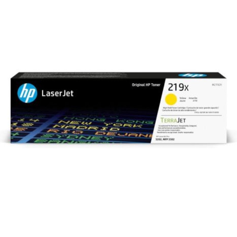 HP Cartucho de Tóner Original LaserJet 219X de alta capacidad amarillo
