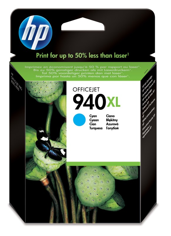 HP Cartucho de tinta original 940XL de alta capacidad cian