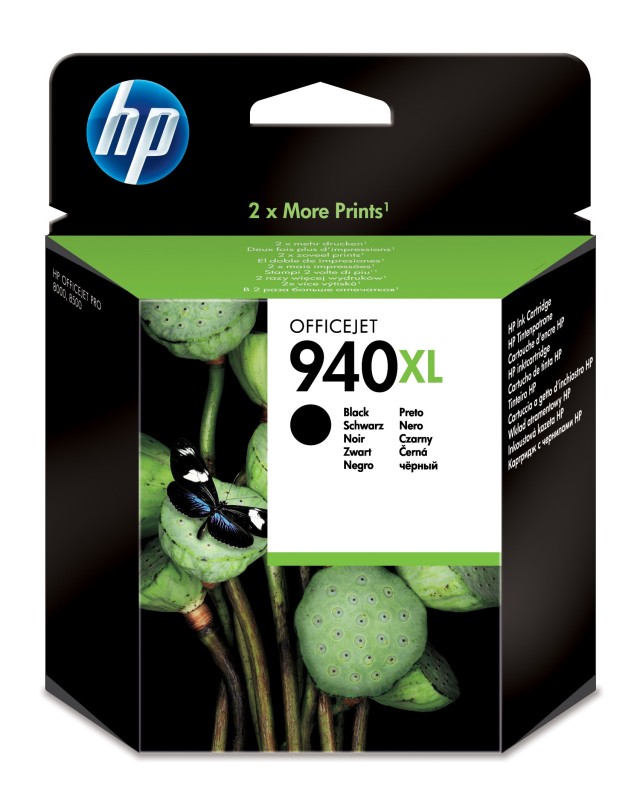 HP Cartucho de tinta original 940XL de alta capacidad negro