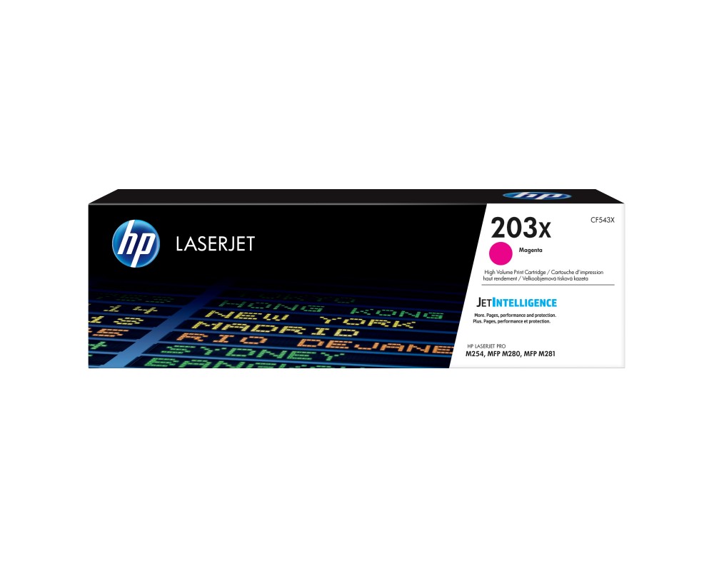 HP Cartucho de tóner Original LaserJet 203X magenta de alta capacidad