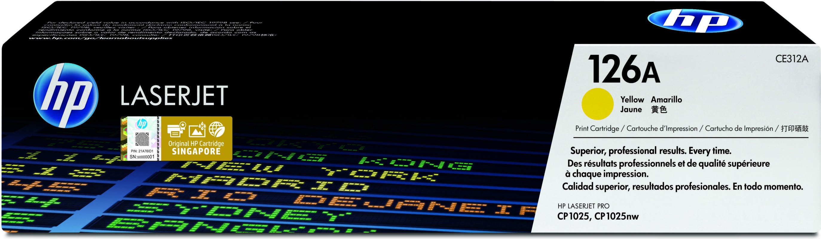 HP Cartucho de tóner original LaserJet 126A amarillo