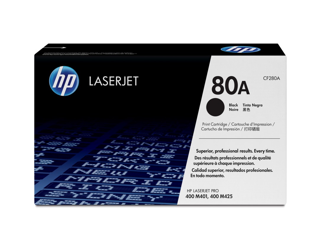 HP Cartucho de tóner original LaserJet 80A negro