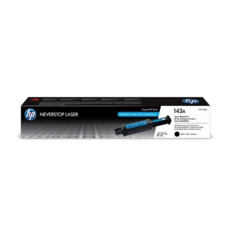 HP KIT DE RECARGA NEGRO NEVERSTOP 143A - LASER 1000A,1000N,1000W,1001NW, 1200A,1200NW,1200W,1202NW,1202W