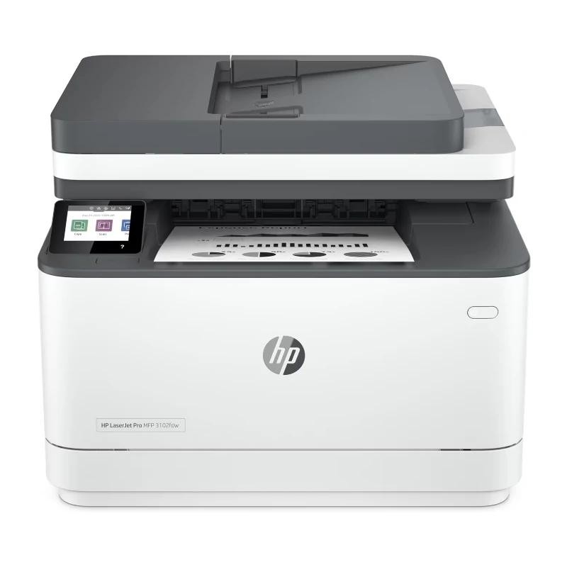 HP LaserJet Pro Impresora multifunción 3102fdw, Blanco y negro, Impresora para Pequeñas y medianas empresas, Imprima, copie, escanee y envíe por fa