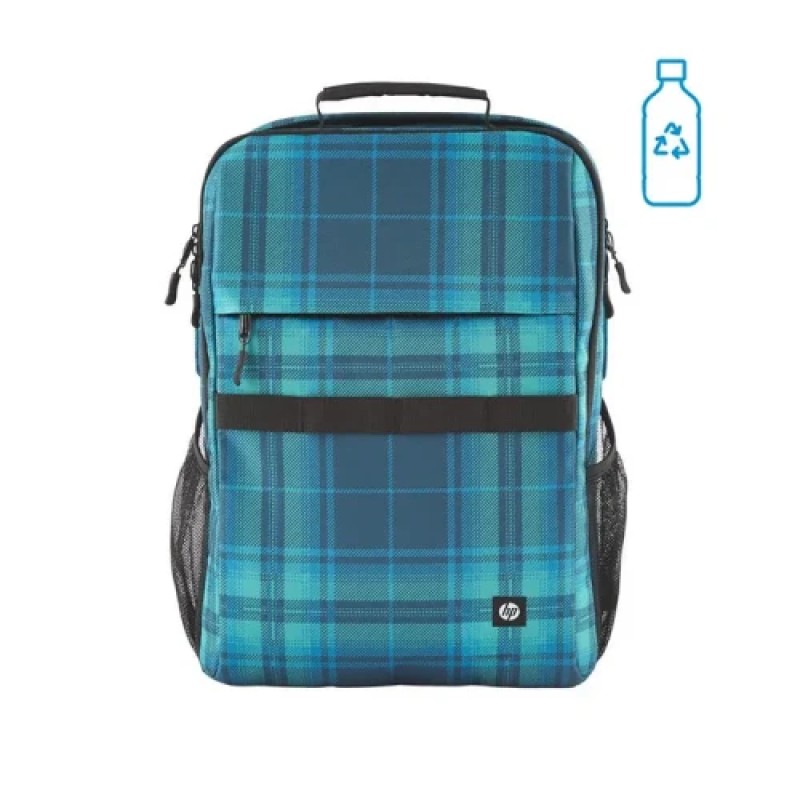HP Mochila Campus XL con patrón de cuadros de tartán