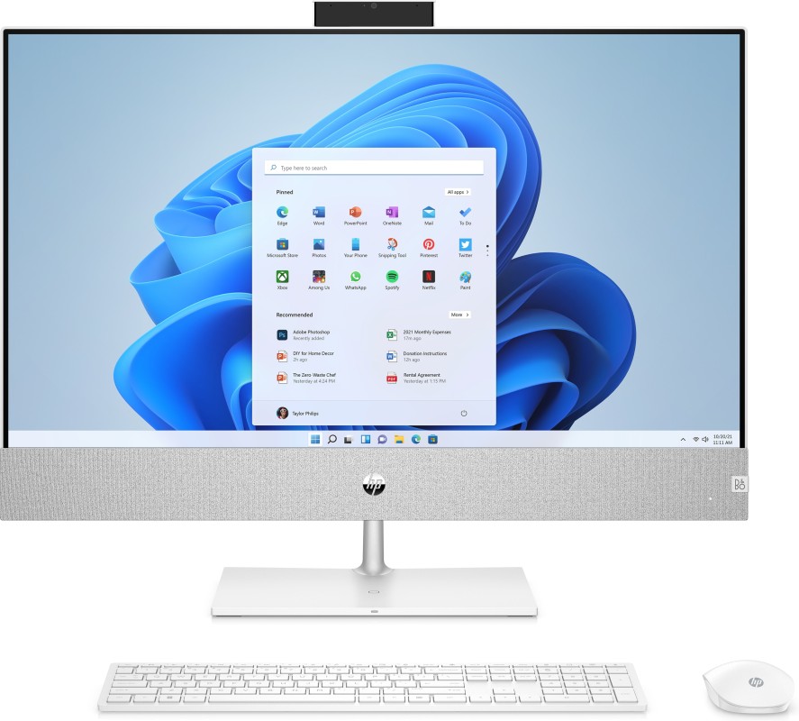 HP Pavilion 27-ca1026ns Intel® Core™ i7 68,6 cm (27") 1920 x 1080 Pixeles 16GB DDR4-SDRAM 1TB SSD PC todo en uno NVIDIA GeForce MX450 Windows