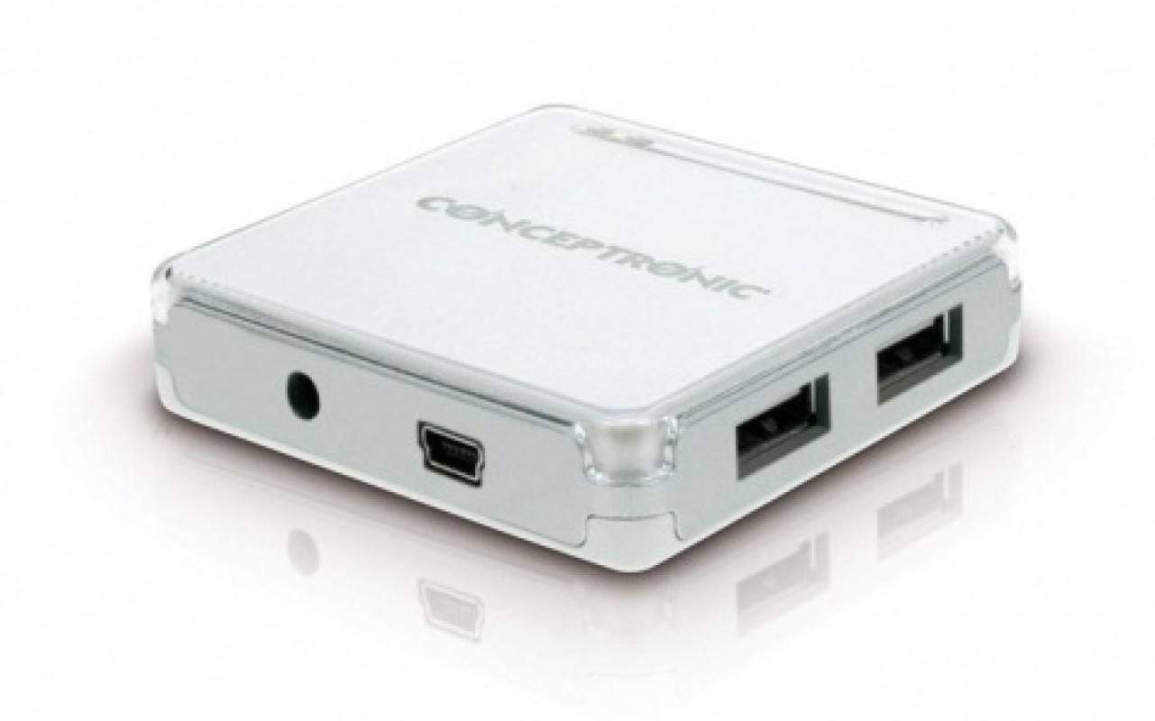 Hub Conceptronic Usb 2.0 - 7 Puertos Con Fuente De Alimentacion C05-131