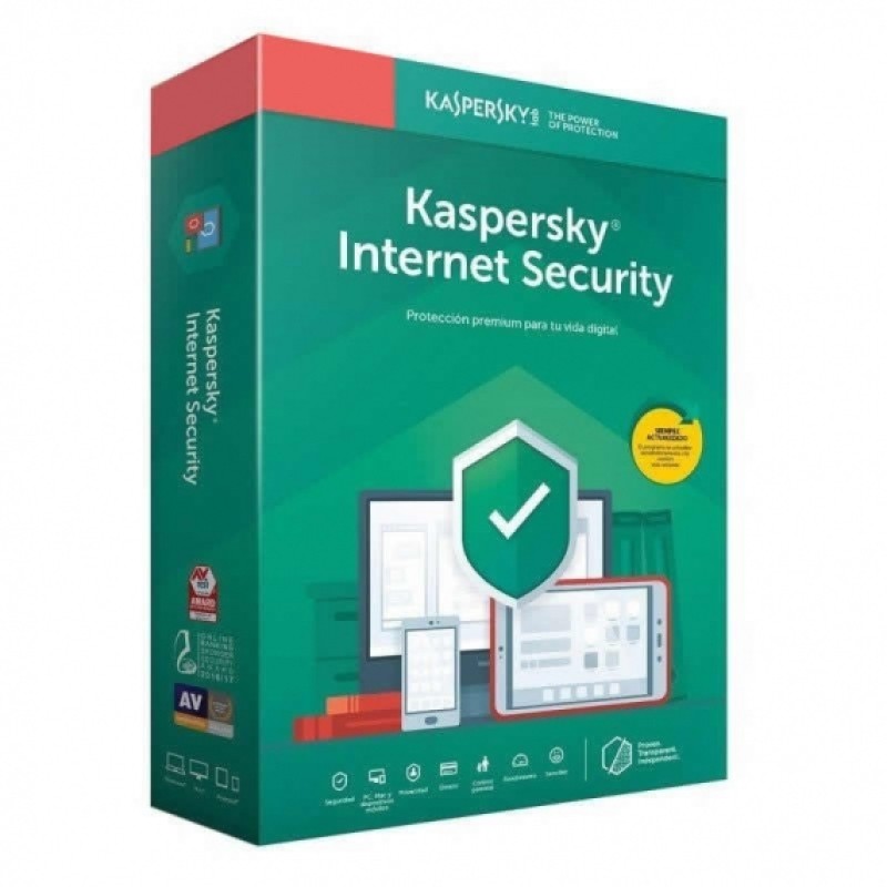 Kaspersky Lab Kaspersky Internet Security 2020 Español Licencia básica 2 licencia(s) 1 año(s)