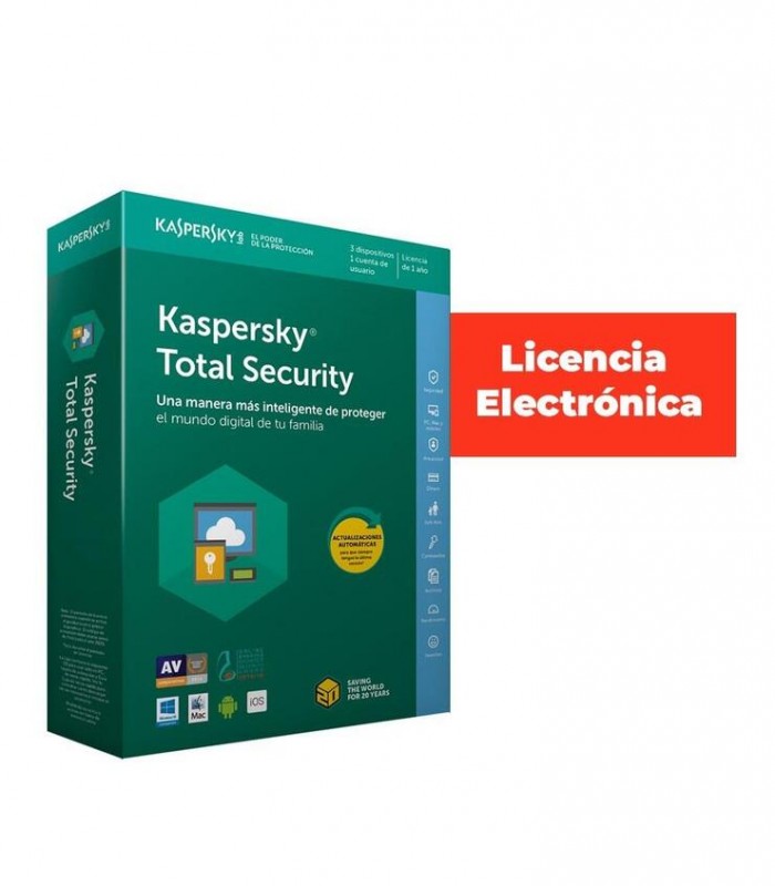 Kaspersky Lab Total Security 2020 Licencia completa 3 licencia(s) 1 año(s)