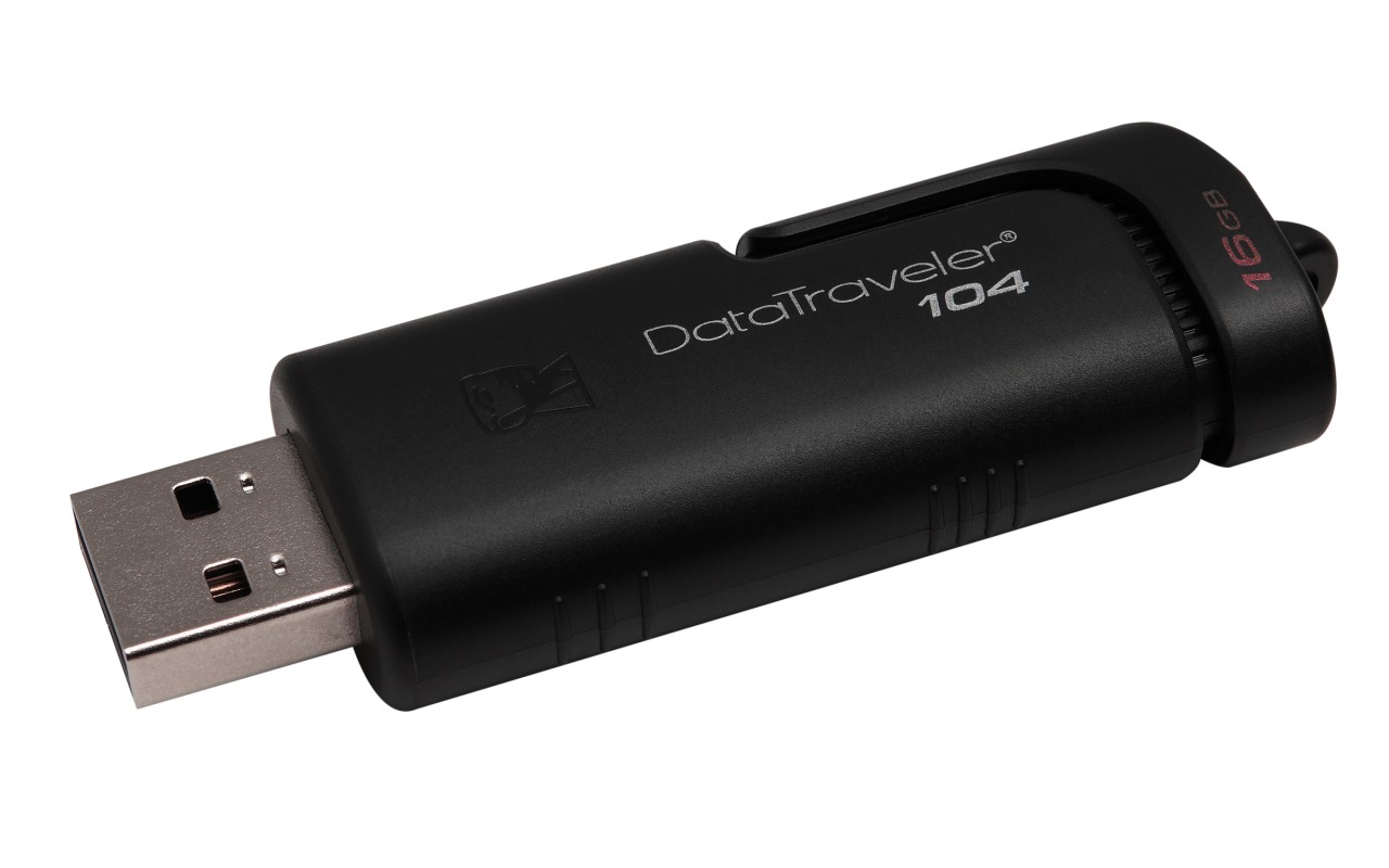 Kingston Technology DataTraveler 104 unidad flash USB 16GB USB tipo A 2.0 Negro