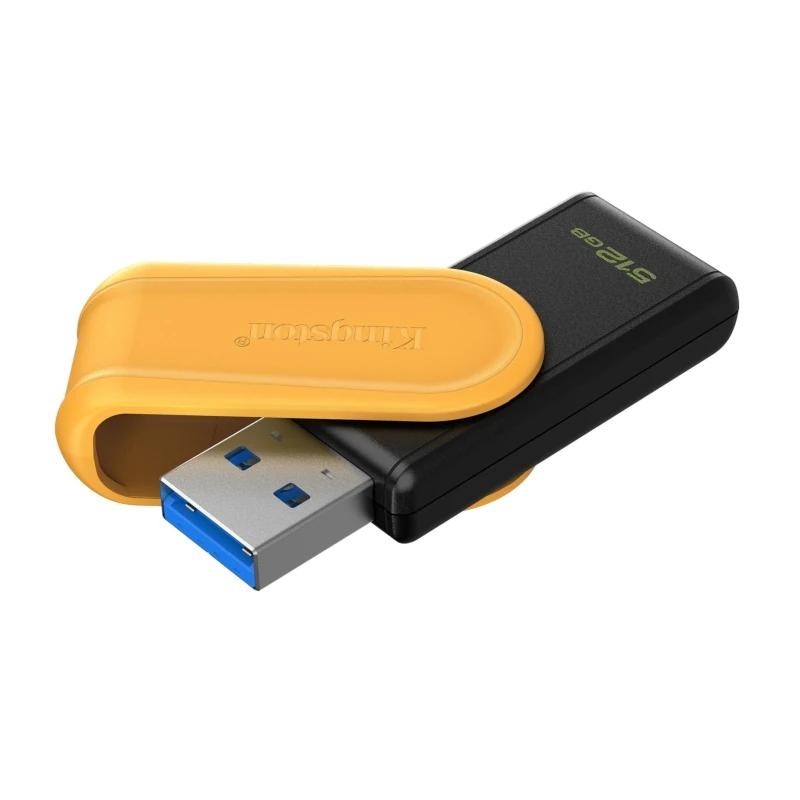 Kingston Technology DataTraveler 512GB Portable USB 3.2 Gen 1 Exodia S (Black/Yellow)