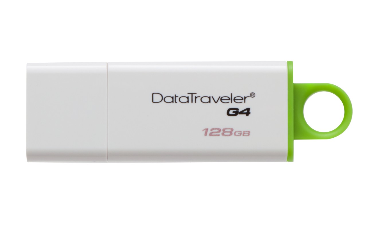 Kingston Technology DataTraveler G4 unidad flash USB 128GB USB tipo A 3.2 Gen 1 (3.1 Gen 1) Verde, Blanco