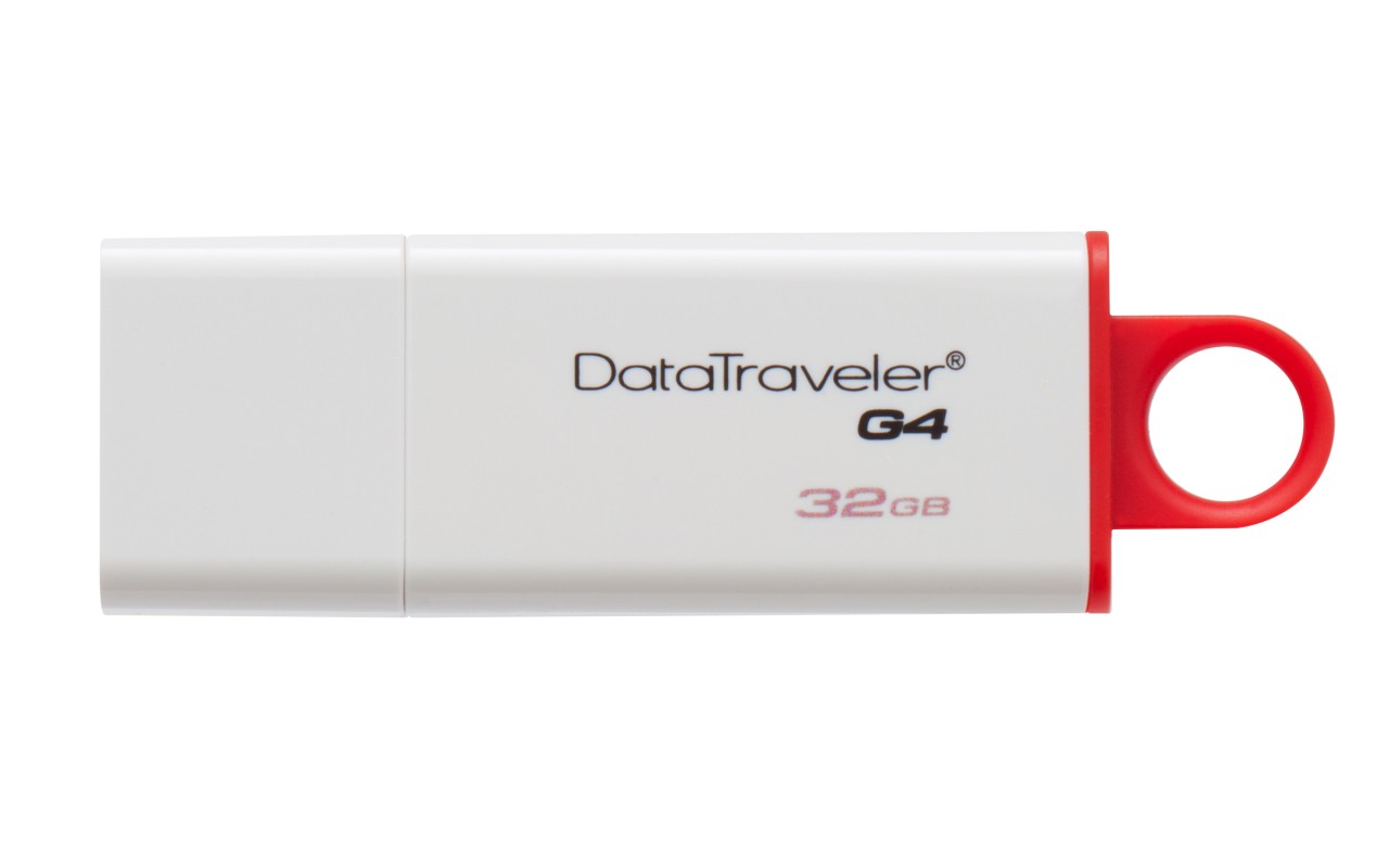 Kingston Technology DataTraveler G4 unidad flash USB 32GB USB tipo A 3.2 Gen 1 (3.1 Gen 1) Rojo, Blanco