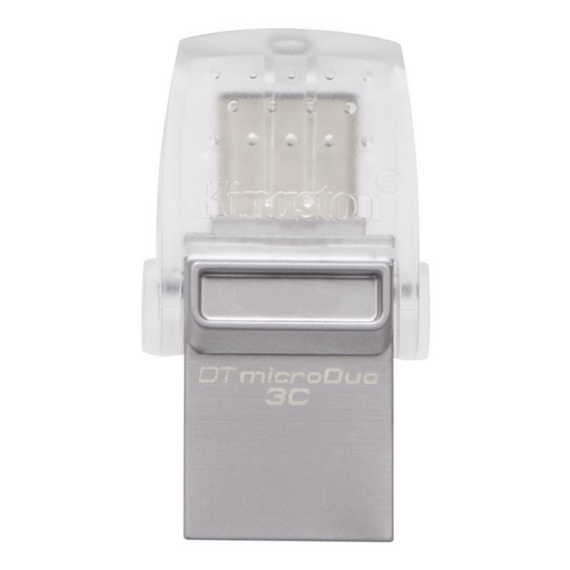 Kingston Technology DataTraveler microDuo 3C unidad flash USB 64GB USB Type-A / USB Type-C 3.2 Gen 1 (3.1 Gen 1) Púrpura, Acero inoxidable