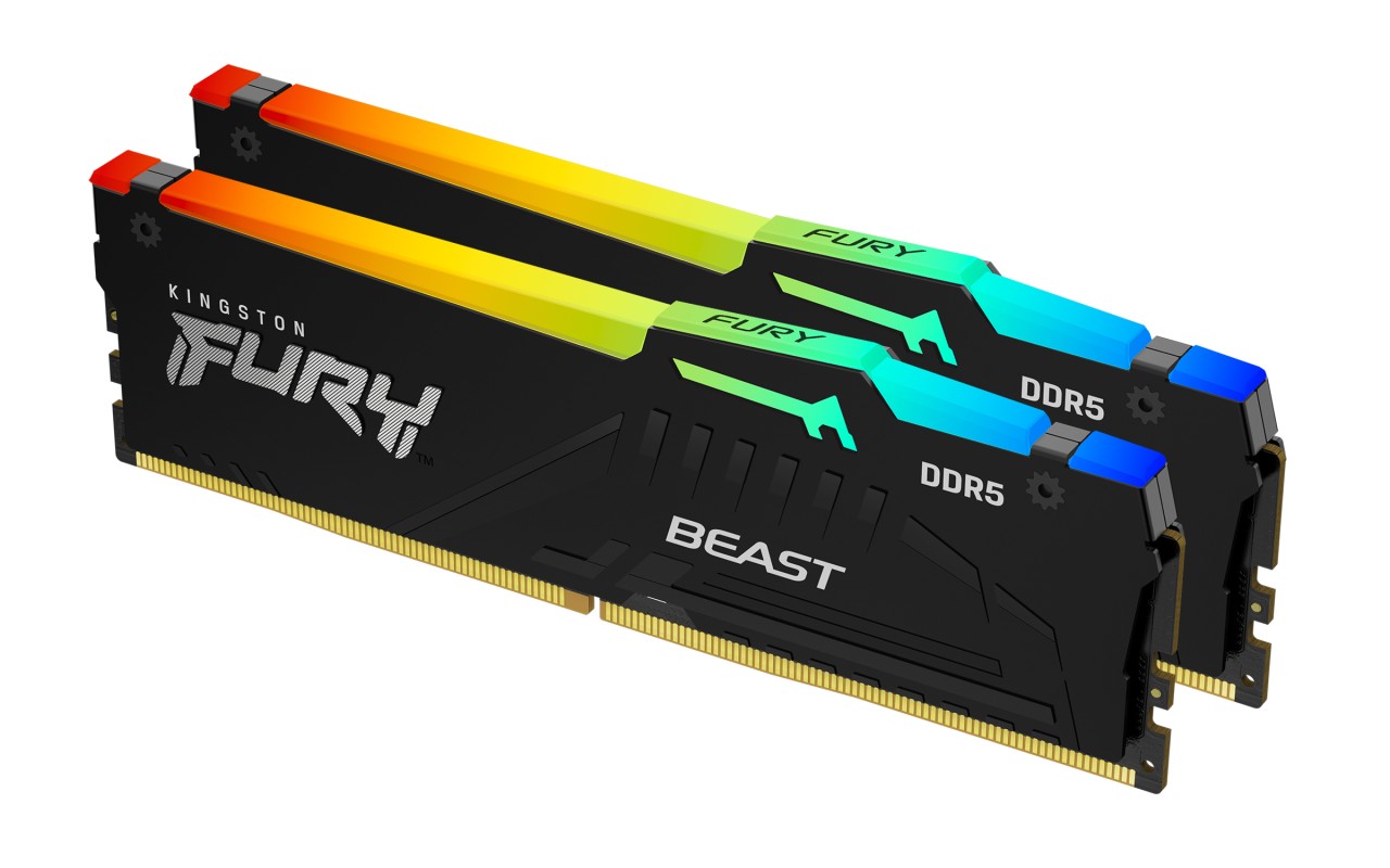 Kingston Technology FURY Beast 32GB 5600 MT/s DDR5 CL36 DIMM (Kits de 2) RGB
