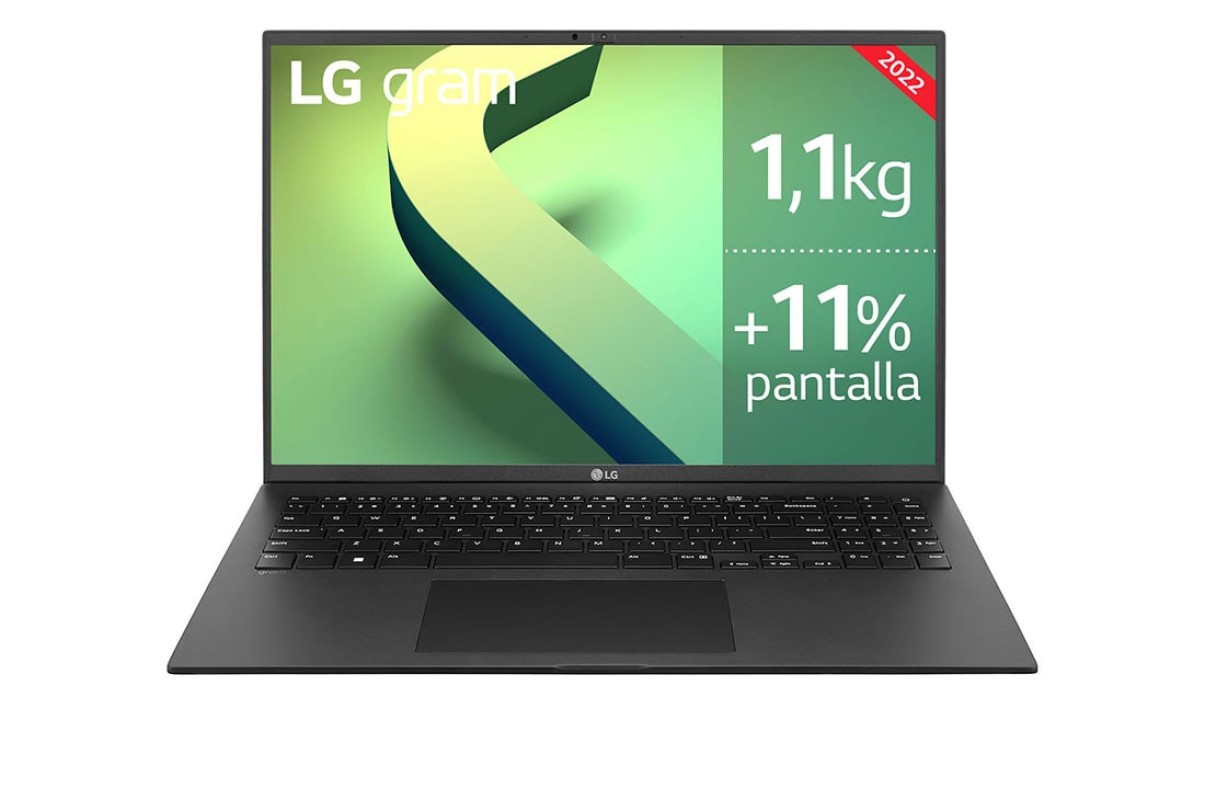 LG 16Z90Q-G.AD78B ordenador portatil Intel® Core™ i7 i7-1260P Portátil 40,6 cm (16") WQXGA 32GB LPDDR5-SDRAM 1TB SSD Wi-Fi 6E (802.11ax) Windows