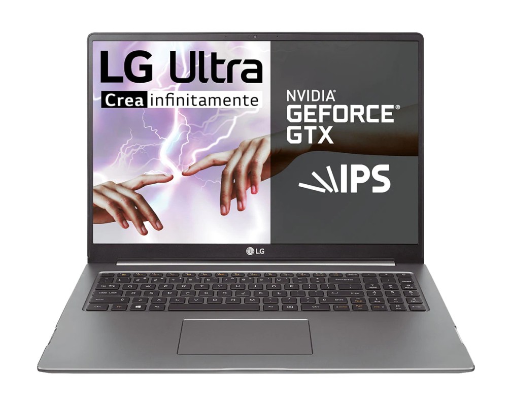 LG 17U70N-J Portátil 43,2 cm (17") WQXGA Intel Core i7 16GB DDR4-SDRAM 512GB SSD NVIDIA® GeForce® GTX 1650 Wi-Fi 6 (802.11ax) Windows 10 Home Pla