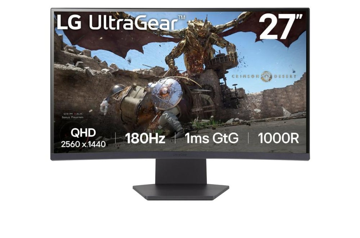 LG 27GS60QC pantalla para PC 68,6 cm (27") 2560 x 1440 Pixeles Full HD LCD Negro