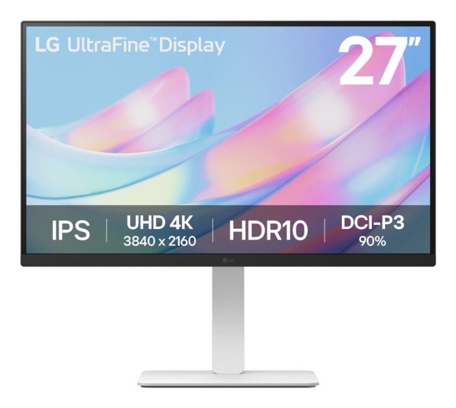 LG 27US550-W pantalla para PC 68,6 cm (27") 3840 x 2160 Pixeles 4K Ultra HD LCD Negro, Blanco