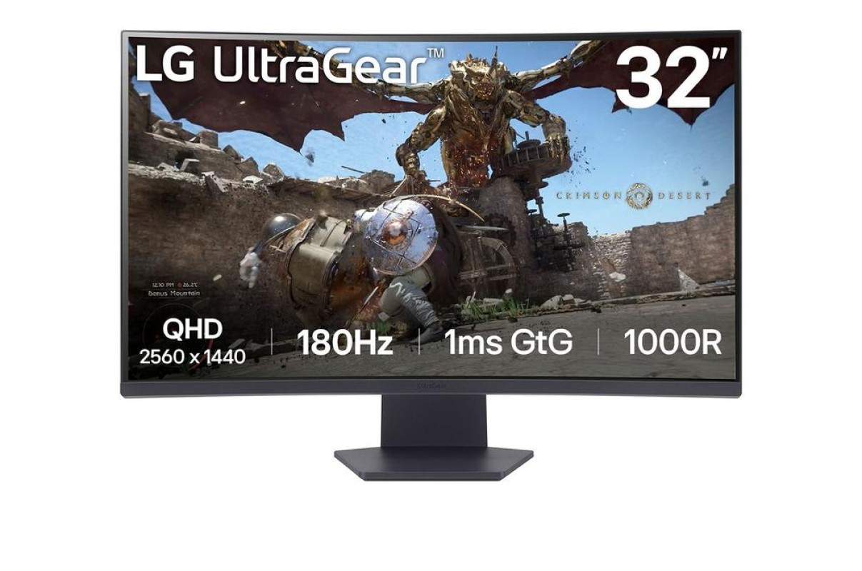 LG 32GS60QC-B pantalla para PC 80 cm (31.5") 2560 x 1440 Pixeles Quad HD Negro
