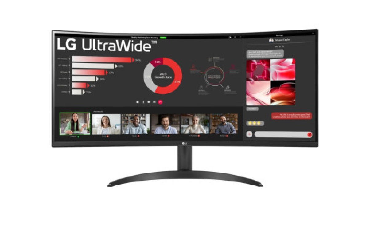LG 34WR50QC-B pantalla para PC 86,4 cm (34") 3440 x 1440 Pixeles UltraWide Quad HD LCD Negro
