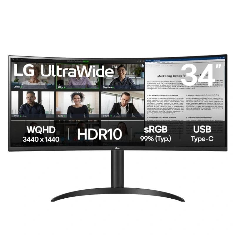 LG 34WR50QK-B pantalla para PC 86,4 cm (34") 3440 x 1440 Pixeles Wide Quad HD Negro