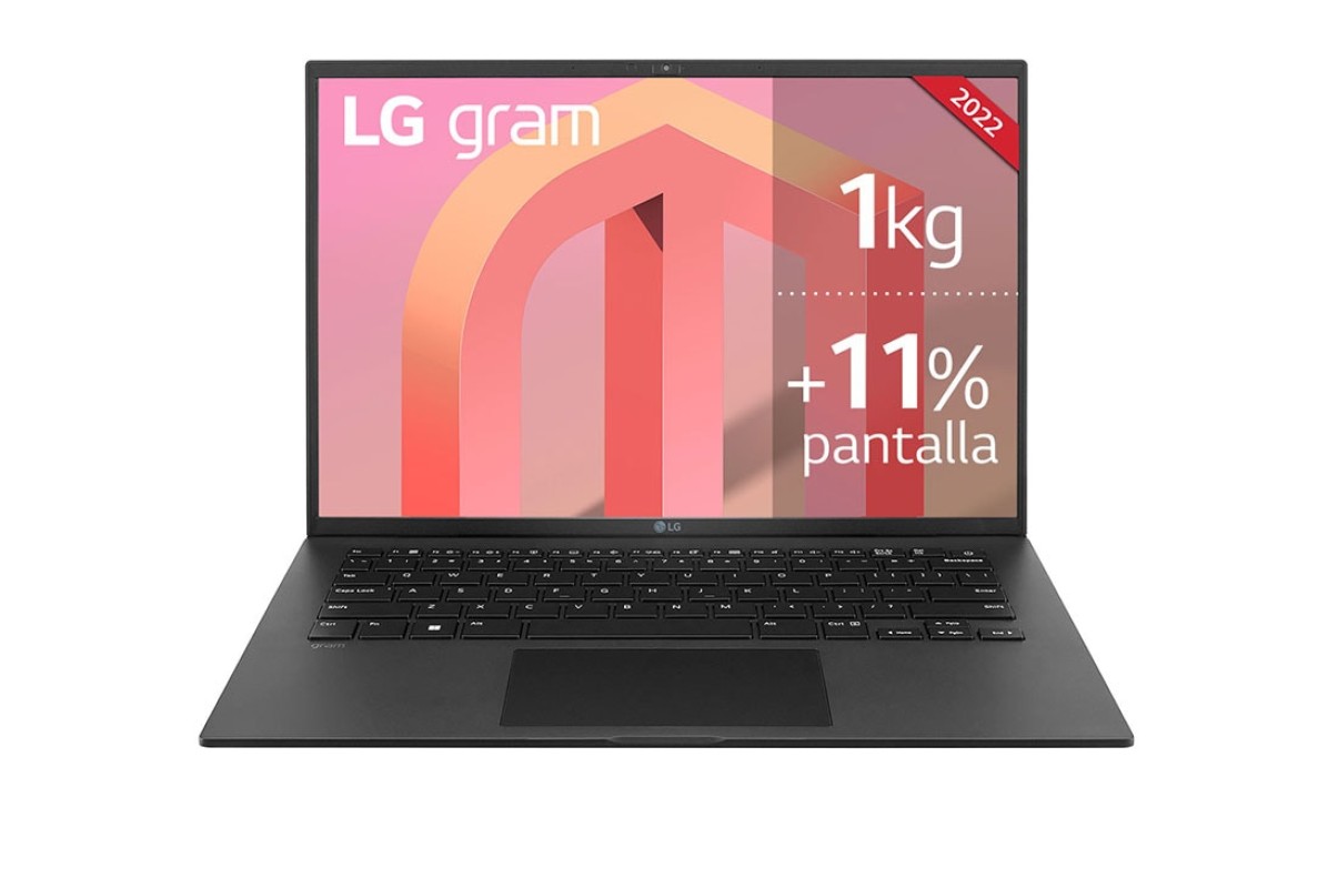 LG Gram 14Z90Q Intel® Core™ i5 i5-1240P Portátil 35,6 cm (14") WUXGA 8GB LPDDR4x-SDRAM 512GB SSD Wi-Fi 6 (802.11ax) Windows 11 Home Español Neg