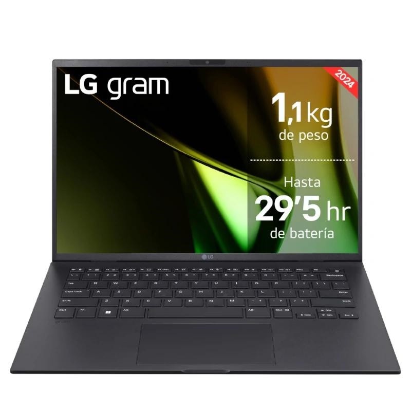LG Gram 14Z90S Intel Core Ultra 7 155H Portátil 35,6 cm (14") Full HD 32GB LPDDR5-SDRAM 1TB SSD Wi-Fi 6E (802.11ax) Windows 11 Home Negro