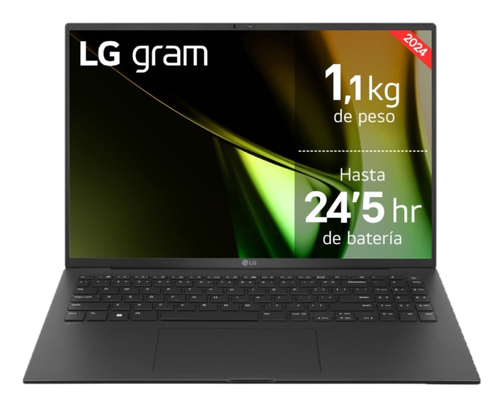 LG Gram 16Z90S-G.AD7BB ordenador portatil Intel Core Ultra 7 155H Portátil 40,6 cm (16") WQXGA 32GB LPDDR5x-SDRAM 2TB SSD Wi-Fi 6 (802.11ax) Window