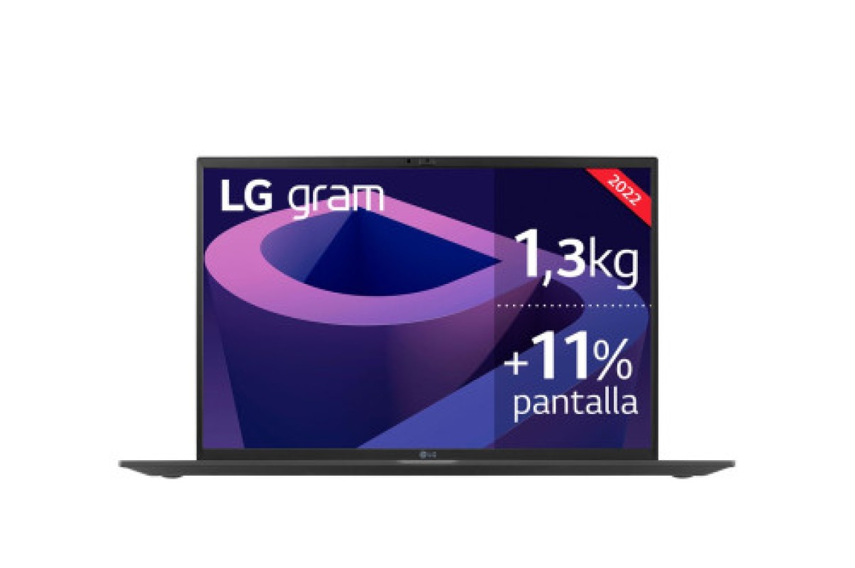 LG Gram 17Z90S Intel Core Ultra 7 155H Portátil 43,2 cm (17") WQXGA 16GB DDR5-SDRAM 1TB SSD Wi-Fi 6 (802.11ax) Windows 11 Home Español Negro