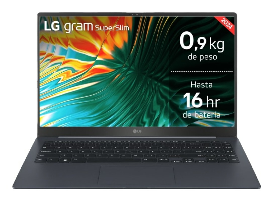 LG Gram Superslim Intel Core Ultra 7 155H Portátil 39,6 cm (15.6") Full HD 32GB DDR5-SDRAM 512GB SSD Wi-Fi 6E (802.11ax) Windows 11 Home Español A