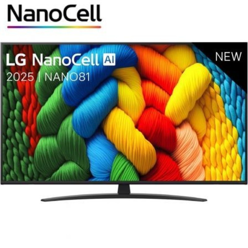 LG NanoCell AI 55NANO81A6A, 139,7 cm (55"), 3840 x 2160 Pixeles, NanoCell, Smart TV, Wifi, Negro