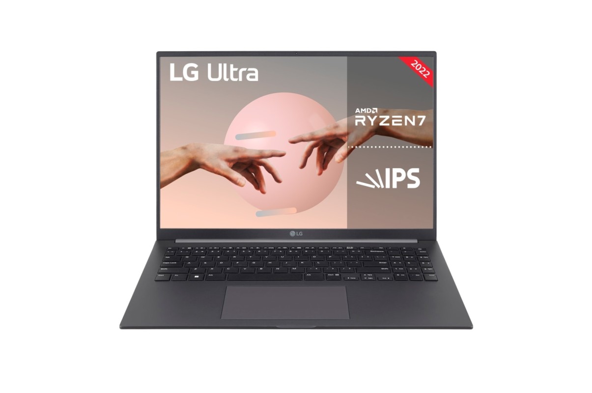 LG U series 16U70Q-G.AA76B AMD Ryzen™ 7 5825U Portátil 40,6 cm (16") 2.5K 16GB LPDDR4x-SDRAM 512GB SSD Wi-Fi 6 (802.11ax) Windows 11 Home Españo