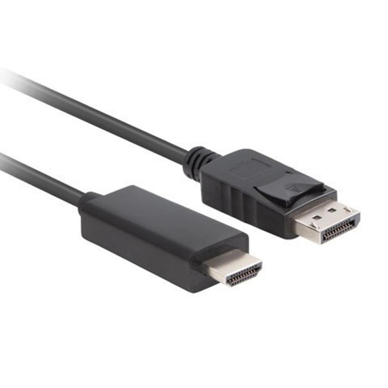Lanberg CA-DPHD-11CC-0010-BK cambiador de género para cable DisplayPort HDMI Negro