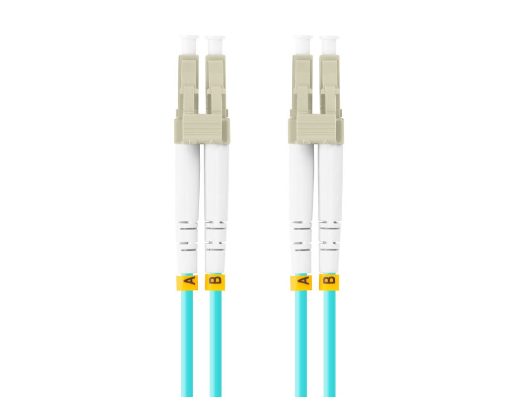 Lanberg FO-LULU-MD31-0030-TQ Cable de fibra óptica e InfiniBand 3 m LC Color aguamarina