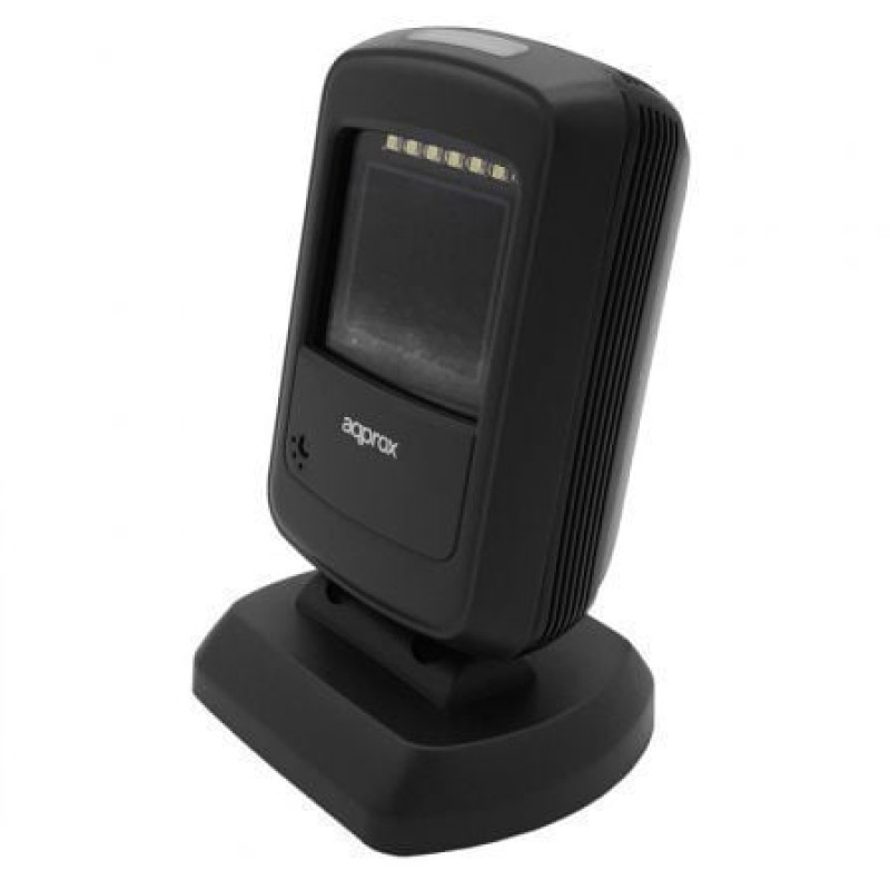 Lector de Códigos de Barras APPROX APPLS07DESK - USB - 1D - 2D - Negro