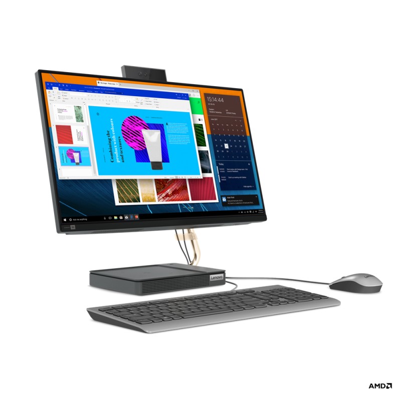 Lenovo IdeaCentre AIO 5 24ALC6 AMD Ryzen™ 5 5500U 60,5 cm (23.8") 1920 x 1080 Pixeles PC todo en uno 16GB DDR4-SDRAM 512GB SSD Windows 11 Home Wi-