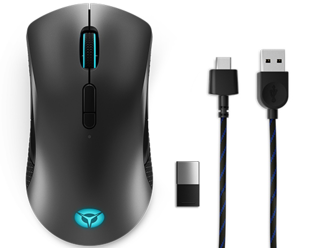 Lenovo Legion M600 Wireless Gaming ratón Juego Ambidextro RF Wireless + Bluetooth + USB Type-A Óptico 16000 DPI