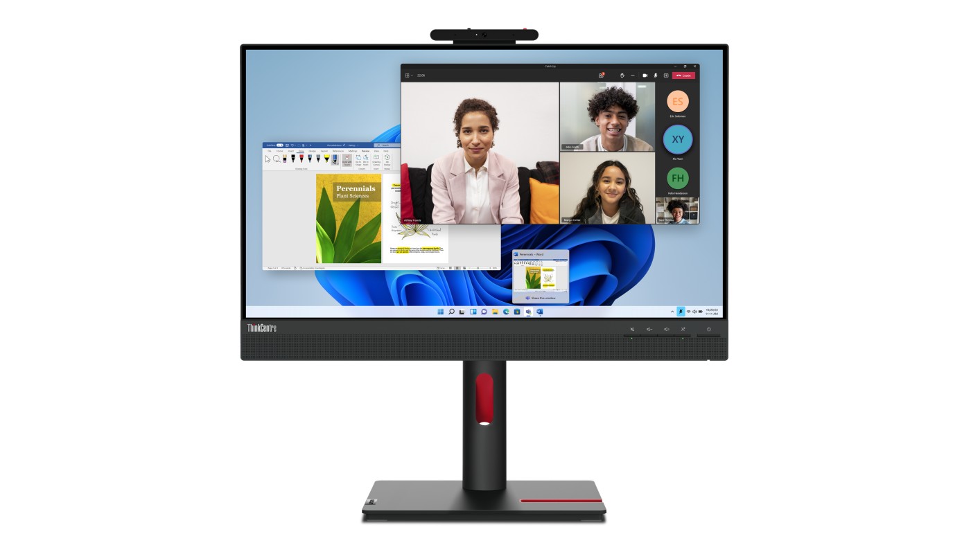 Lenovo ThinkCentre Tiny-In-One 24 pantalla para PC 60,5 cm (23.8") 1920 x 1080 Pixeles Full HD LCD Pantalla táctil Negro