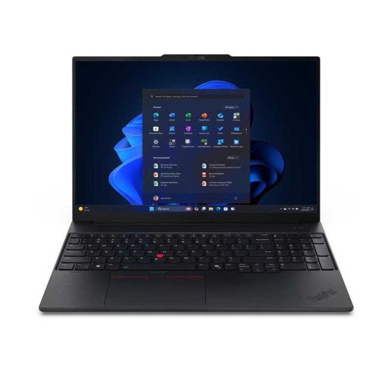 Lenovo ThinkPad E16 Gen 3 (Intel) Intel Core Ultra 5 225U Portátil 40,6 cm (16") WUXGA 16GB DDR5-SDRAM 512GB SSD Wi-Fi 6E (802.11ax) Windows 11 Pro