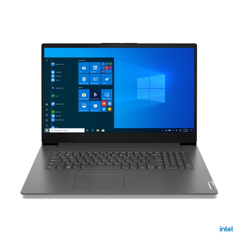 Lenovo V V17 Portátil 43,9 cm (17.3") Full HD Intel Core i7 16GB DDR4-SDRAM 512GB SSD Wi-Fi 6 (802.11ax) Windows 10 Pro Gris
