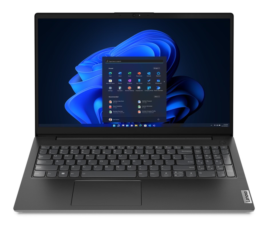 Lenovo V15 Intel® Core™ i3 i3-1215U Portátil 39,6 cm (15.6") Full HD 8GB DDR4-SDRAM 256GB SSD Wi-Fi 5 (802.11ac) Español Negro