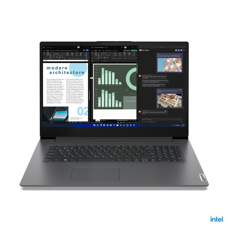 Lenovo V17 G3 IAP Intel® Core™ i5 i5-1235U Portátil 43,9 cm (17.3") Full HD 16GB DDR4-SDRAM 512GB SSD Wi-Fi 6 (802.11ax) Windows 11 Pro Español